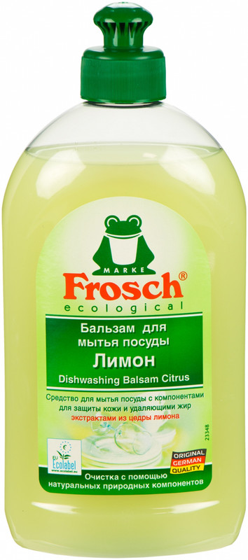 Бальзам для ручного миття посуду FROSCH лимон 0,5л